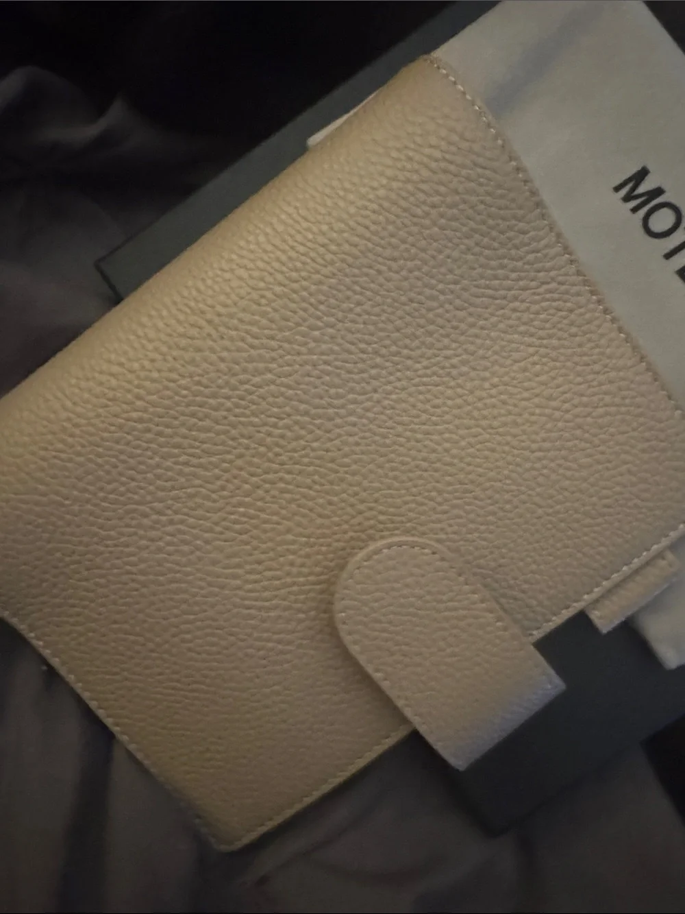 Moterm cream leather